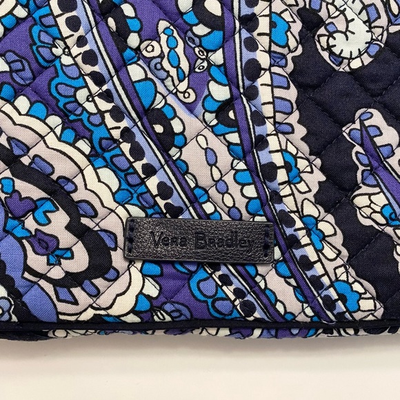 Vera Bradley Tablet Sleeve Padded Case Cover Pouch Deep Night Paisley Blue - Picture 2 of 6